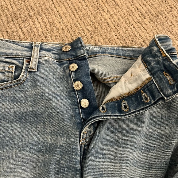 Old Navy OG Straight Super Strech Jeans Women Size 4 - Picture 5 of 6
